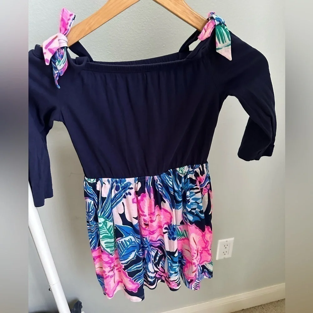 Lilly Pulitzer Girls Minisa Dress Living The Dream M (6-7)